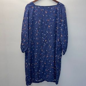 GAP XL Blue/Floral Shift Dress